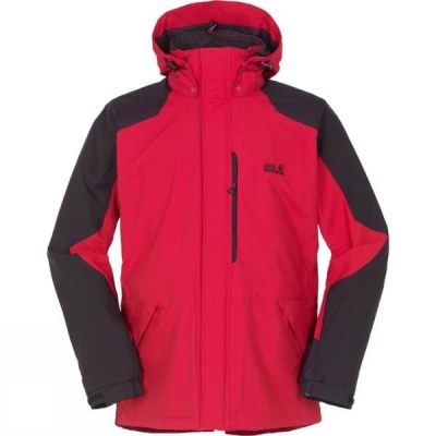 Chaquetas Jack Wolfskin Black Range Hombre Rojas - Chile UEP480396